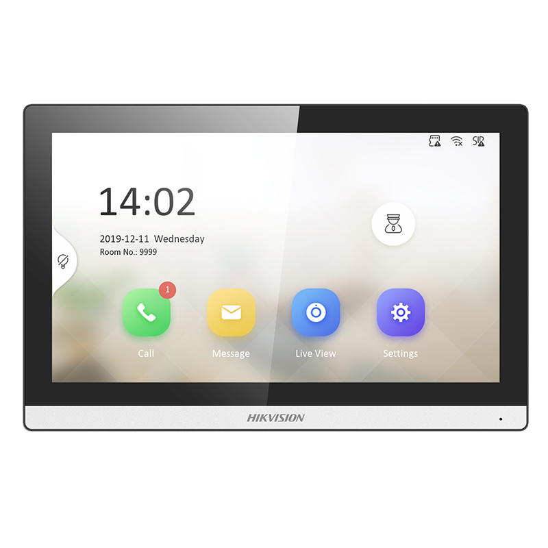 DS-KH6350-WTE1 – Écran tactile 7" PoE & WiFi, Contrôle via Application Mobile 📱