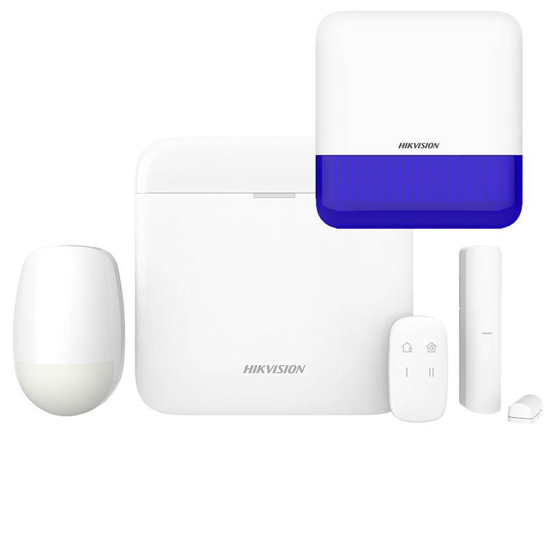 DS-PWA64-Kit-WB + DS-PS1-E-WB – Kit Alarme Sans Fil Complet avec Sirène Extérieure IP65 🛡️🚨